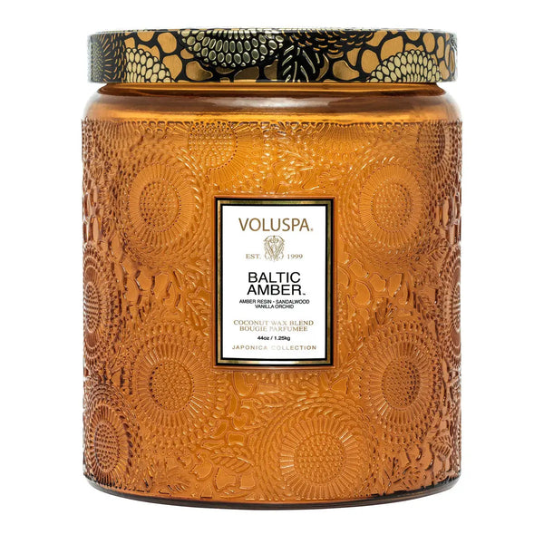 2 WICK 44 OZ LUXE JAR CANDLE BALTIC AMBER - PRINZZESA BOUTIQUE