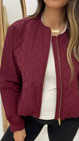 Quilted Wine Everyday Jacket