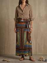 La Diosa Del Mar Lobster Wrap Maxi Skirt