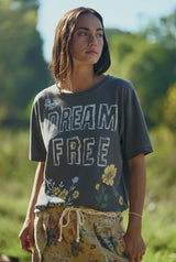 Dream Free Charcoal Tee