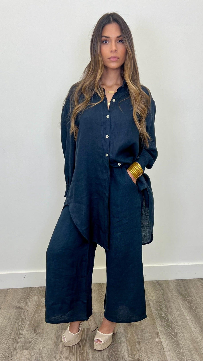 Alessandra Linen Pants - PRINZZESA BOUTIQUE
