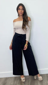 Aurelia Navy Striped Pants