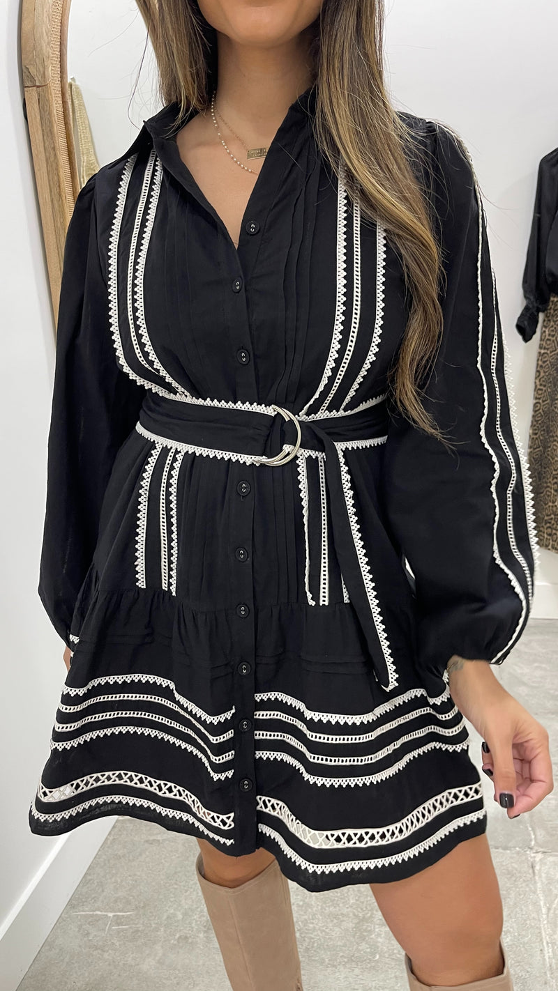 Andora Black Mini Dress