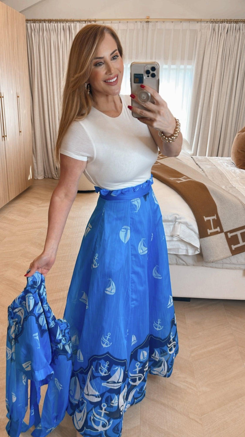 Portofino Blue Set - PRINZZESA BOUTIQUE