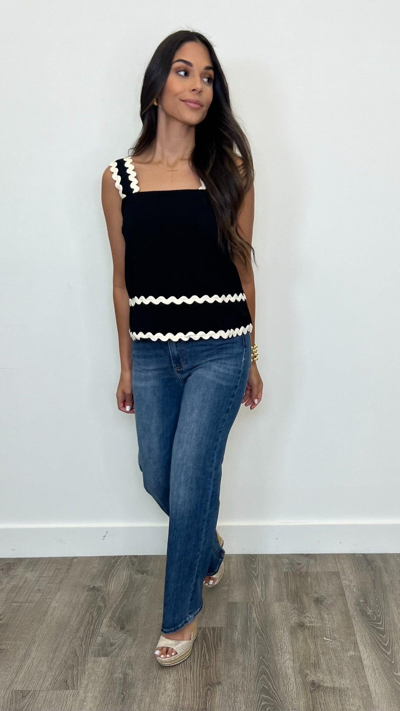 Aviana Black Top - PRINZZESA BOUTIQUE