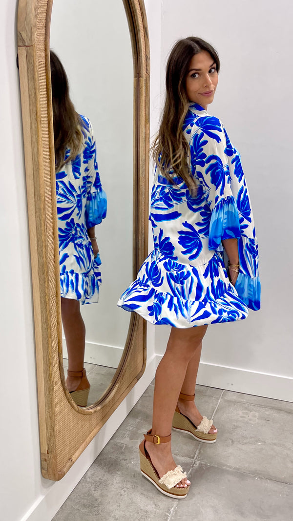 Doriano Blue Italian Dress