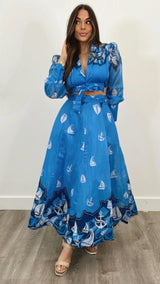 Portofino Blue Set - PRINZZESA BOUTIQUE