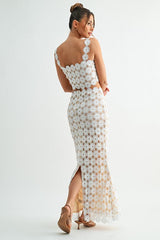 Isla Crochet Lace Maxi Set