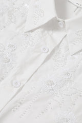 Must Have Embellished Long Sleeve Button Down Top