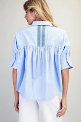 Sally Blouse Blue