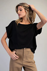 Alley Boatneck Top Black