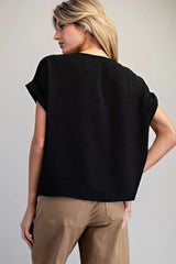 Alley Boatneck Top Black