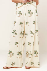 Palm Tree Resort Pant Set