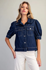 Dark Denim Jean Jacket