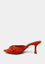 GRACE Blood Orange Slide Heels