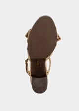 ETTA Nude Wooden Heel