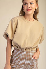 Laurie Taupe Top