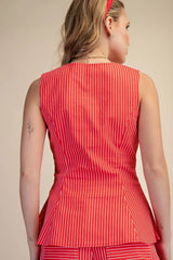 Americana Peplum Top