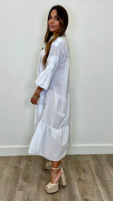 Serena Cotton Maxi Dress - PRINZZESA BOUTIQUE
