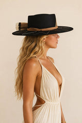 Marcelo Telescope Crown Hat - Black