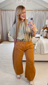 Laurie Taupe Top