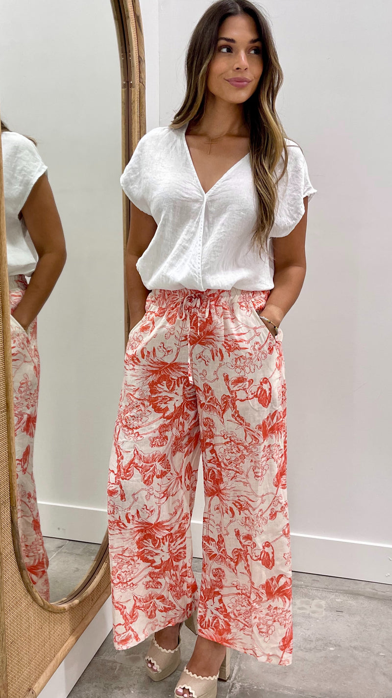 Linen Cross Body Sleeveless Top White