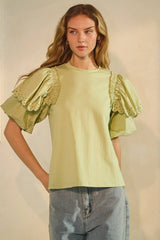 Crew Neck Jersey T-Shirt