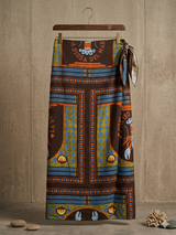 La Diosa Del Mar Lobster Wrap Maxi Skirt