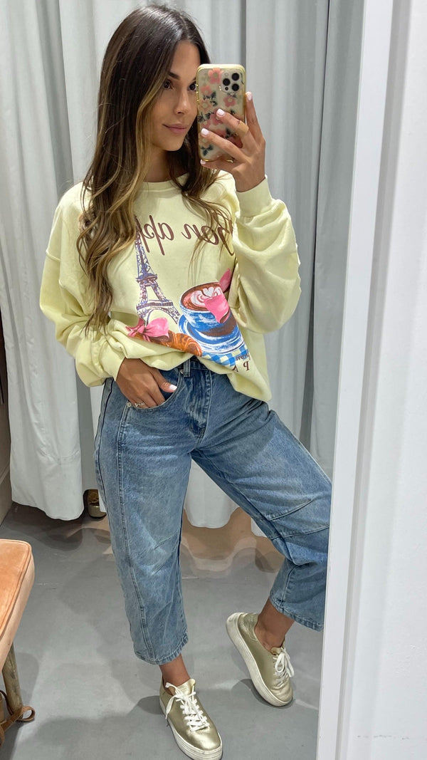 Bon Appetit Paris Sweatshirt - PRINZZESA BOUTIQUE