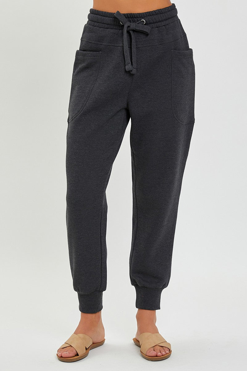 Layla Joggers Washed Black - PRINZZESA BOUTIQUE