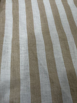 Taupe Linen Striped Set