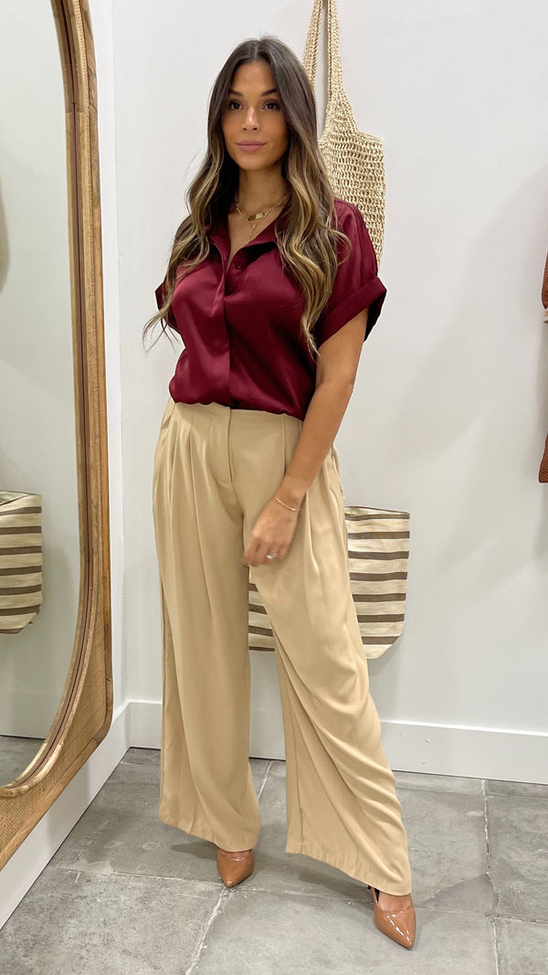 Libby Burgundy Top