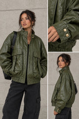 Oversized Olive Jacket