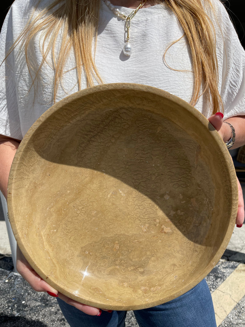 beige onyx bowl