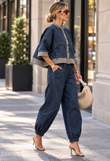 Denim Balloon Pants