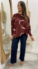 Vino Tunic Geo Print Top