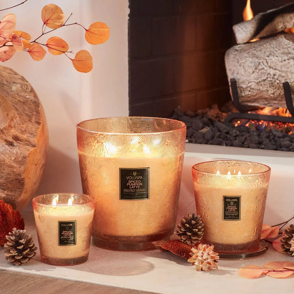 2 WICK 16.5 OZ HEARTH CANDLE SPICED PUMPKIN LATTE - PRINZZESA BOUTIQUE