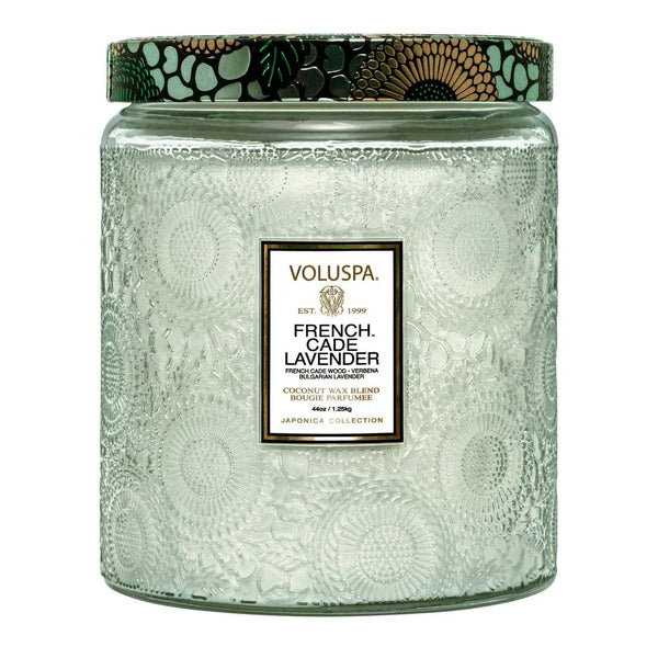2 WICK 44 OZ LUXE JAR CANDLE FRENCH CADE LAVENDER - PRINZZESA BOUTIQUE