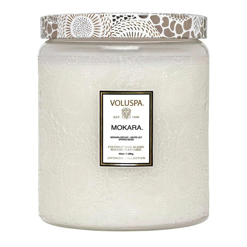 2 WICK 44 OZ LUXE JAR CANDLE MOKARA - PRINZZESA BOUTIQUE