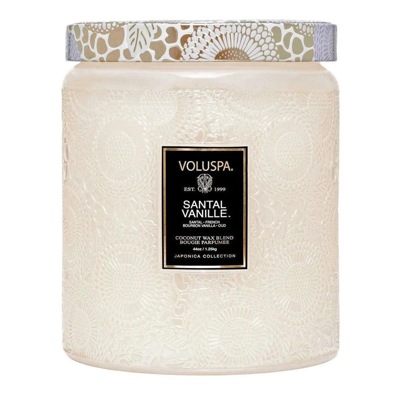 2 WICK 44 OZ LUXE JAR CANDLE SANTAL VANILLE - PRINZZESA BOUTIQUE