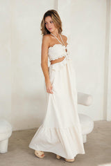 Gwenivere Ivory Maxi Dress