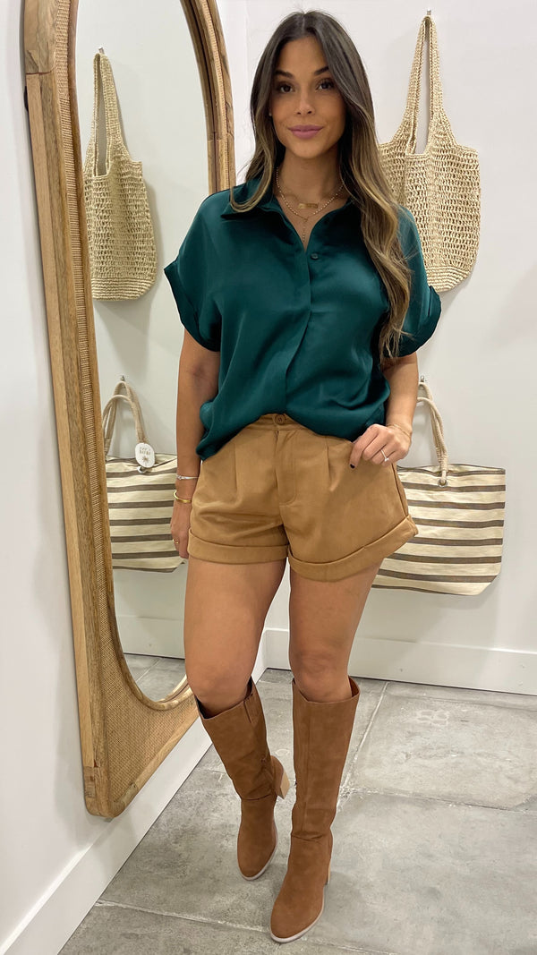 Julissa Hunter Green Top