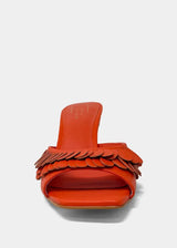 GRACE Blood Orange Slide Heels