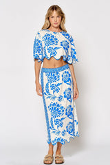 Kyra Blue and White Vacation Set - PRINZZESA BOUTIQUE
