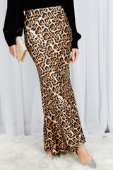 Gracie Brown Animal Print Maxi Skirt - PRINZZESA BOUTIQUE
