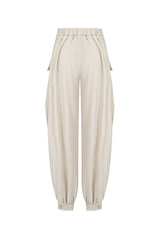 Folded Layer Balloon Pants