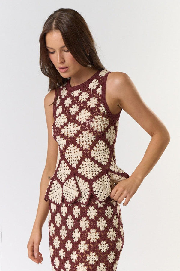 White Lotus Crochet Top - PRINZZESA BOUTIQUE