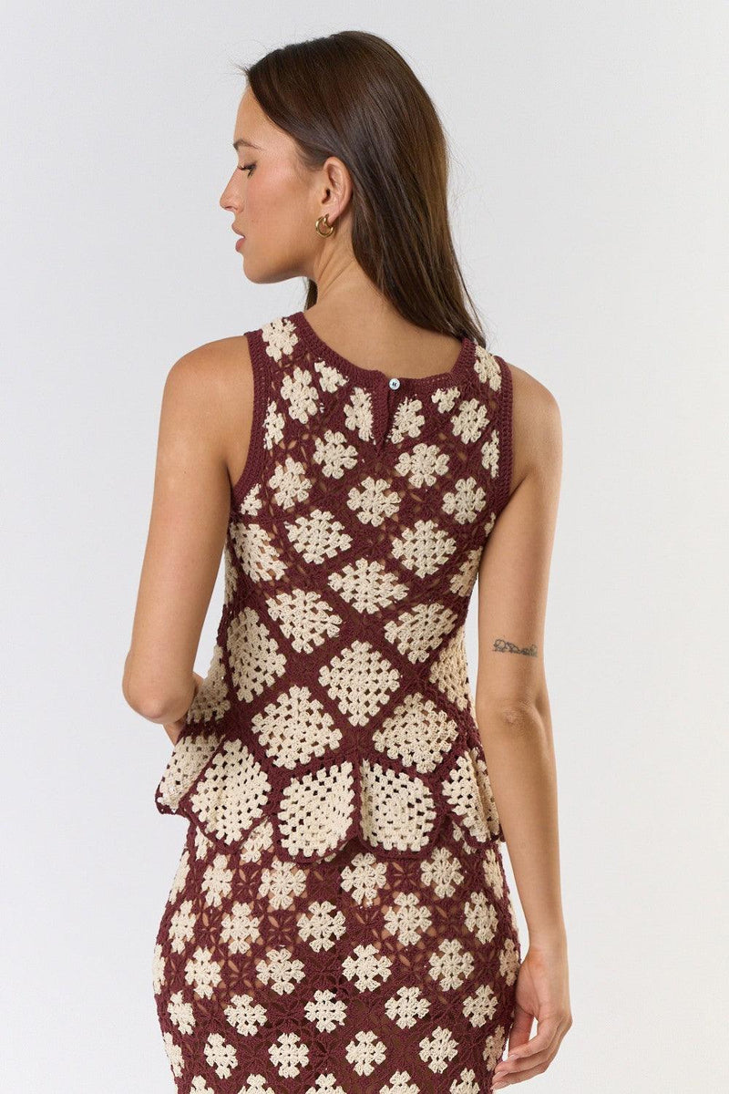 White Lotus Crochet Top - PRINZZESA BOUTIQUE