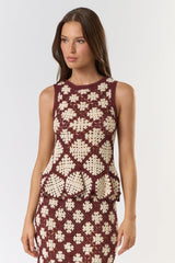 White Lotus Crochet Top - PRINZZESA BOUTIQUE