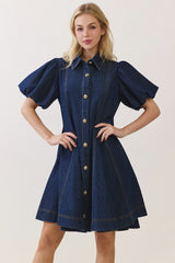 Denim A Line Dress